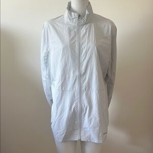 Chaps sport rain wind breaker Breathable Lightweight Gray Jacket Size XL New